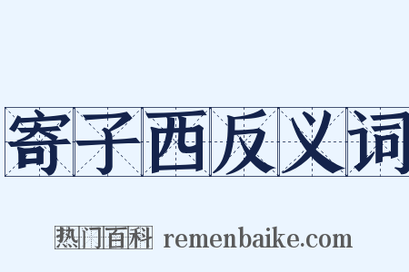 寄子西反义词是什么意思的图片